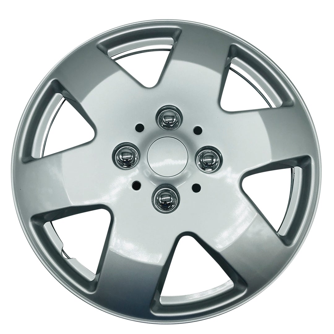 MWC 446293 Hubcaps Wheel Covers 14 inch 4 Set Silver-Lacquer