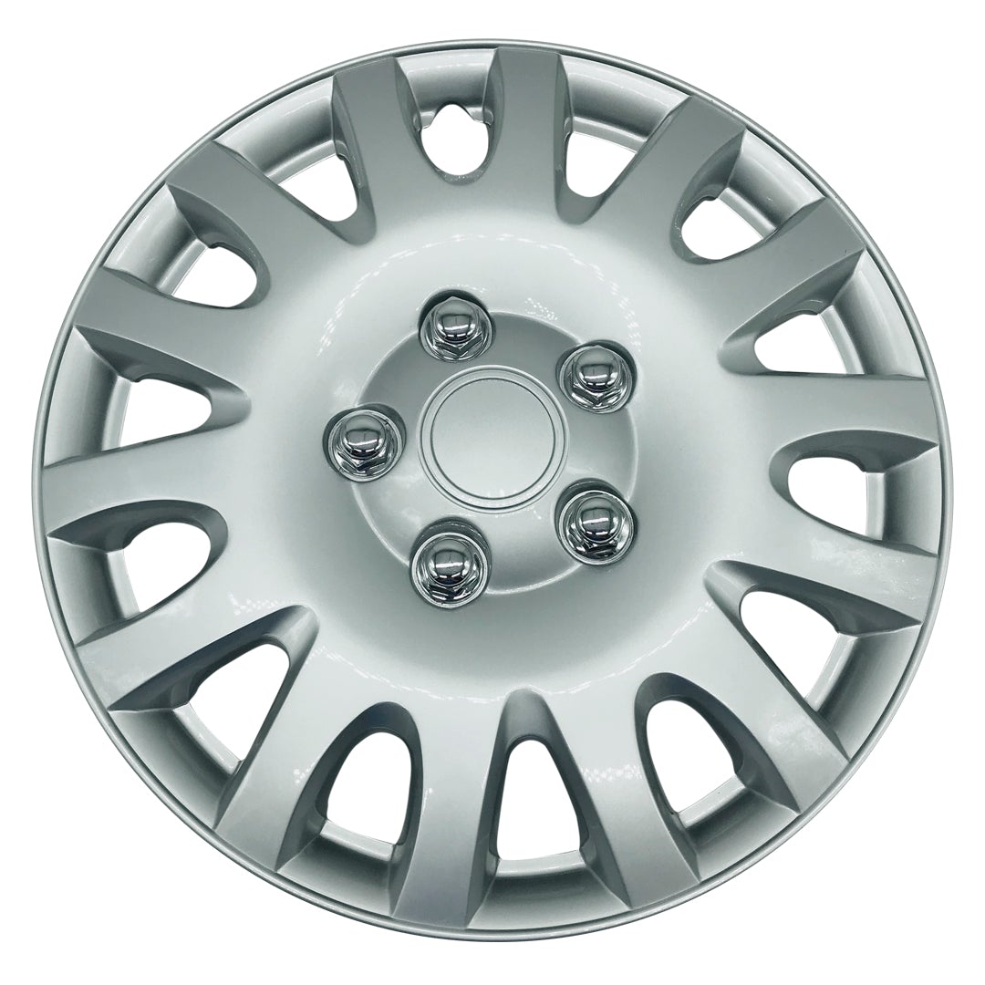 MWC 446330 Hubcaps Wheel Covers 14 inch 4 Set Silver-Lacquer