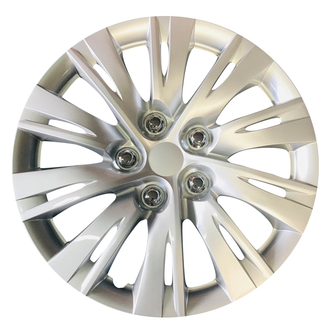 MWC 446378 Hubcaps Wheel Covers 14 inch 4 Set Silver-Lacquer