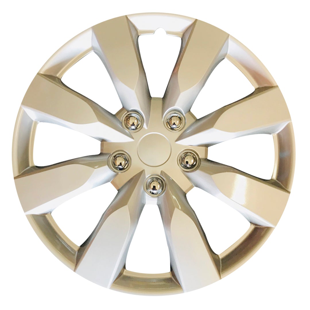 MWC 446408 Hubcaps Wheel Covers 15 inch 4 Set Silver-Lacquer