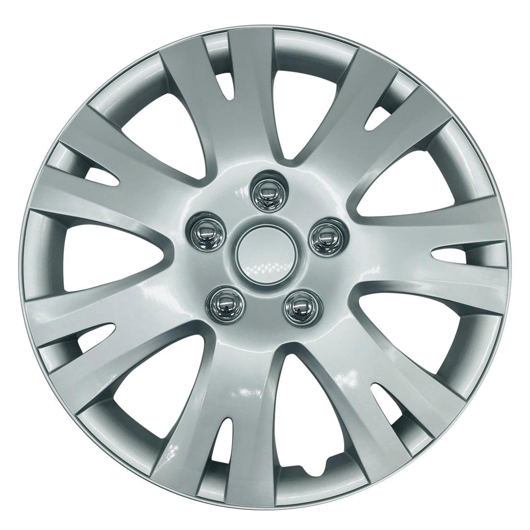 MWC 446436 Hubcaps Wheel Covers 16 inch 4 Set Silver-Lacquer
