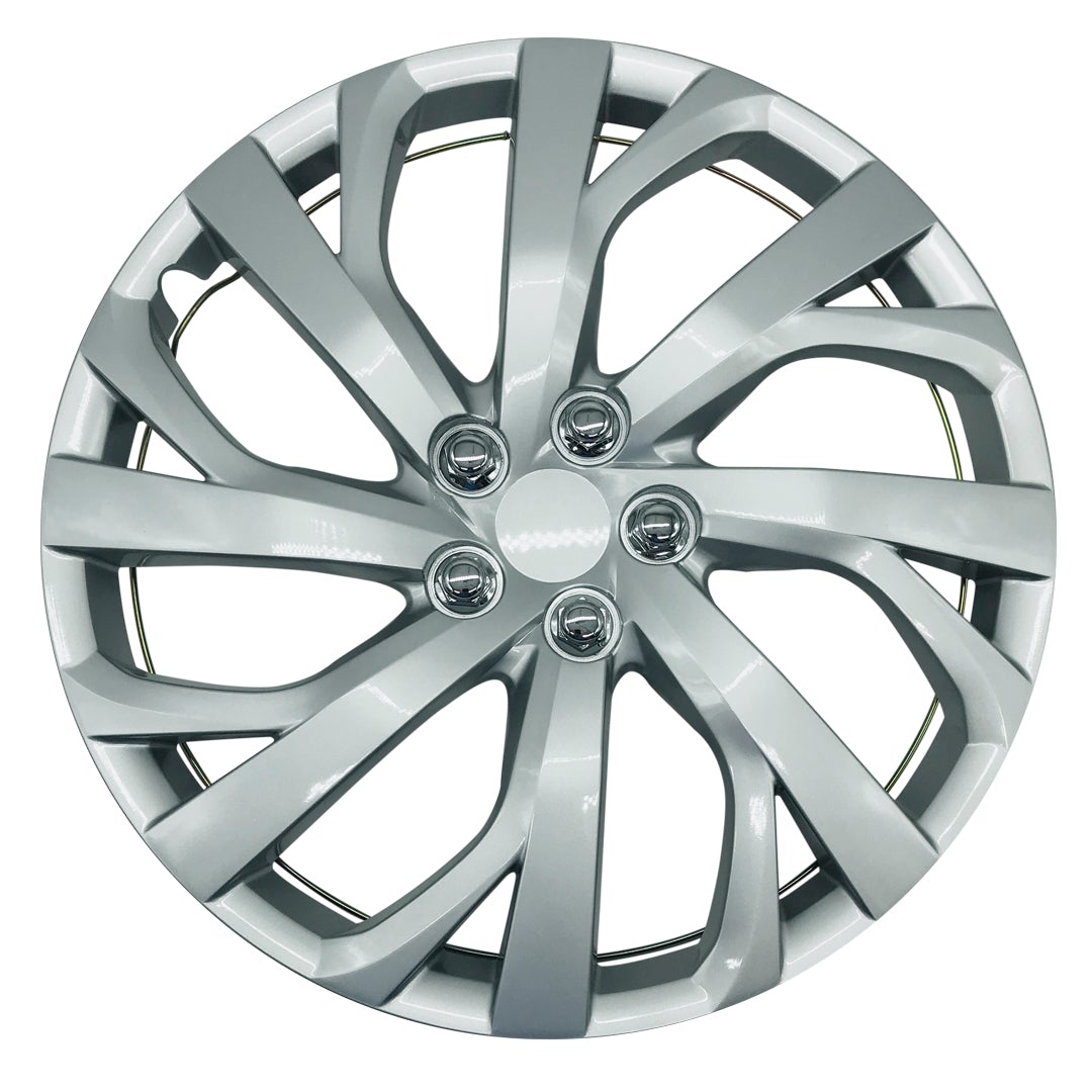 MWC 446610 Hubcaps Wheel Covers 16 inch 4 Set Silver-Lacquer