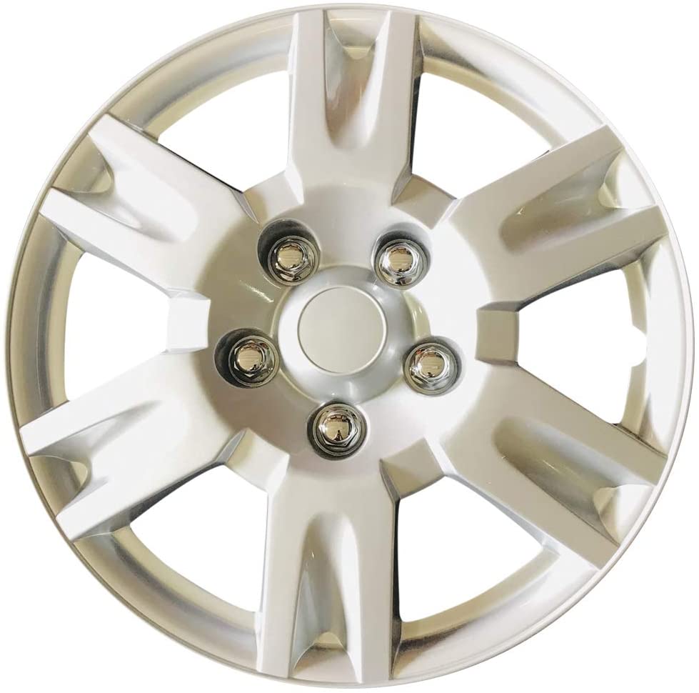 MWC 446156 15 inch Hubcaps Premium Performance Wheel Cover (Pack of 4)