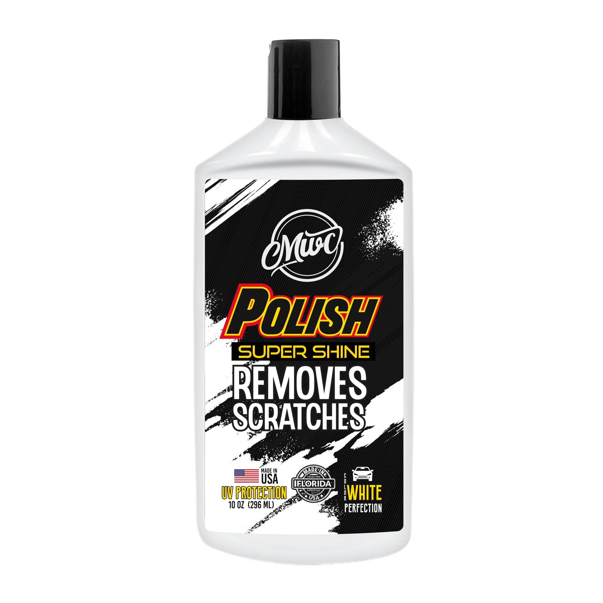 MWC Car Polish Removes Scratches Restores Colour and Super Shine White 10 Oz  with a Microfiber Cloth FREE